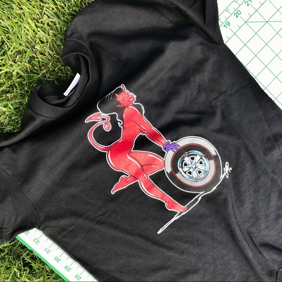 Poster Pop Coop Devil Black T-Shirt YL - Picture 9 of 10